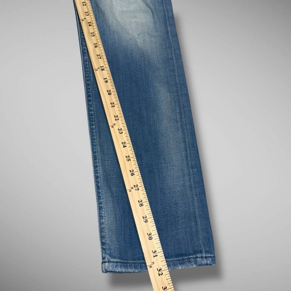 Diesel Jeans Mens 30x32 Blue Akee‎ Regular Slim Tapered Stretch Distressed 0854V - Picture 10 of 16